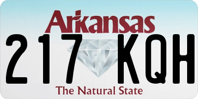 AR license plate 217KQH