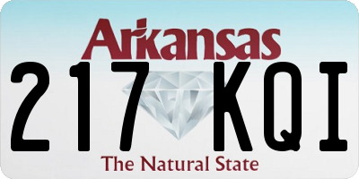 AR license plate 217KQI