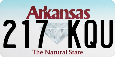 AR license plate 217KQU