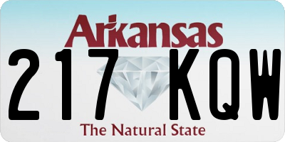 AR license plate 217KQW