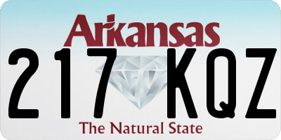 AR license plate 217KQZ