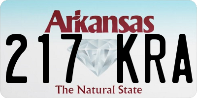 AR license plate 217KRA