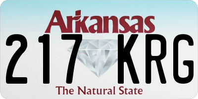 AR license plate 217KRG