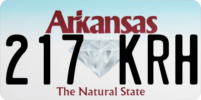 AR license plate 217KRH