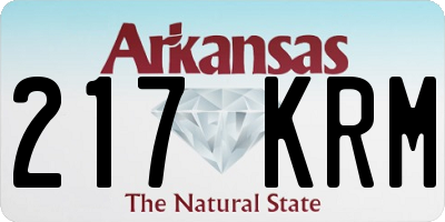 AR license plate 217KRM