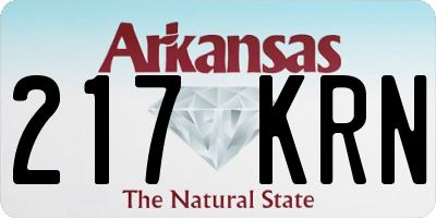 AR license plate 217KRN