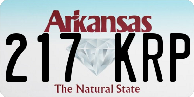 AR license plate 217KRP