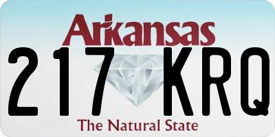 AR license plate 217KRQ