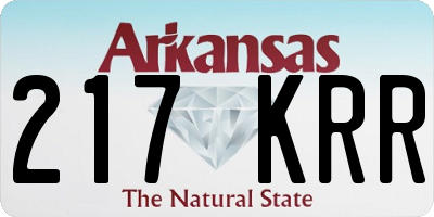 AR license plate 217KRR