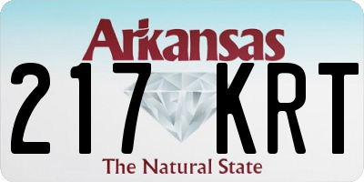 AR license plate 217KRT