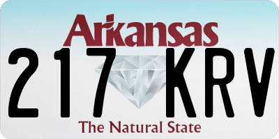 AR license plate 217KRV