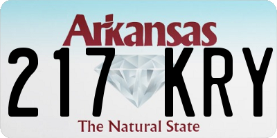 AR license plate 217KRY