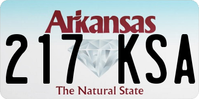 AR license plate 217KSA