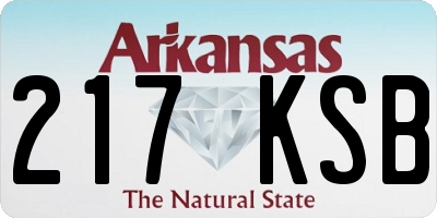 AR license plate 217KSB