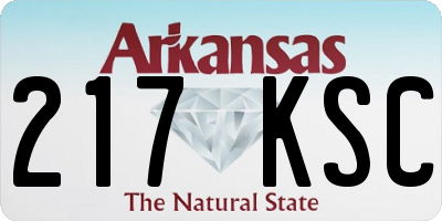 AR license plate 217KSC