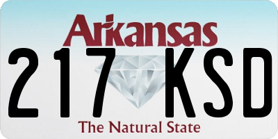 AR license plate 217KSD