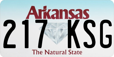 AR license plate 217KSG