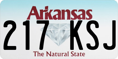 AR license plate 217KSJ