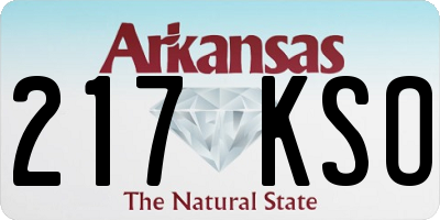 AR license plate 217KSO