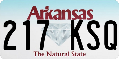 AR license plate 217KSQ