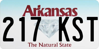 AR license plate 217KST