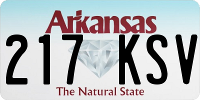 AR license plate 217KSV