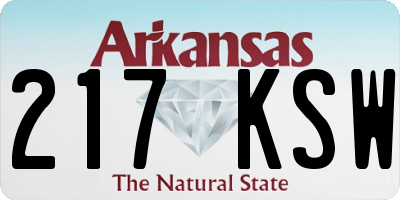 AR license plate 217KSW