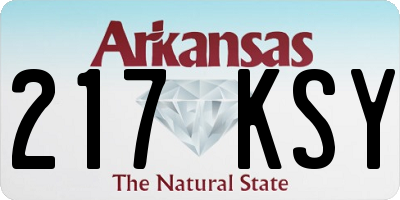 AR license plate 217KSY