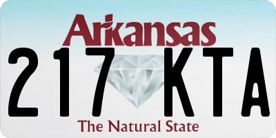 AR license plate 217KTA