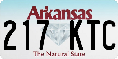 AR license plate 217KTC