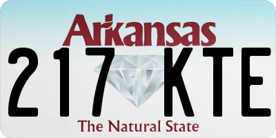 AR license plate 217KTE