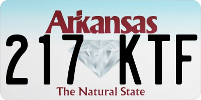 AR license plate 217KTF