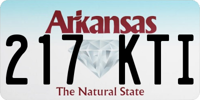 AR license plate 217KTI