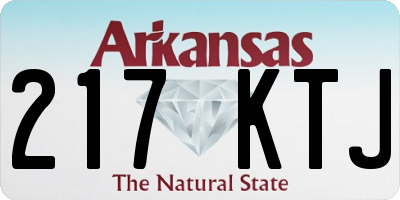 AR license plate 217KTJ
