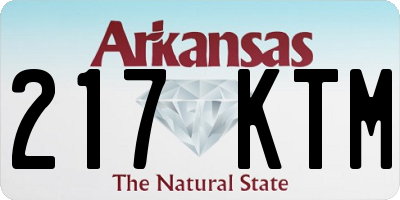 AR license plate 217KTM