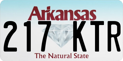 AR license plate 217KTR