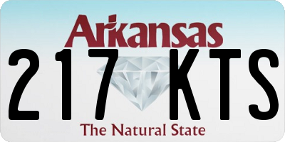 AR license plate 217KTS