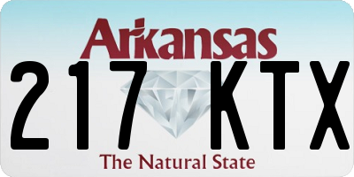 AR license plate 217KTX