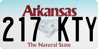 AR license plate 217KTY
