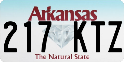 AR license plate 217KTZ
