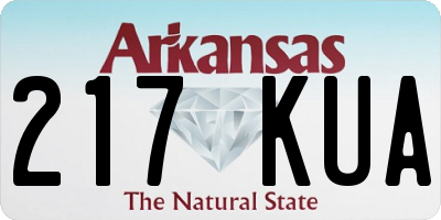 AR license plate 217KUA