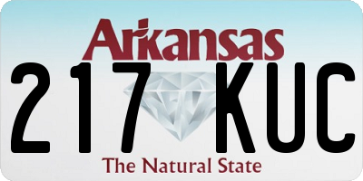 AR license plate 217KUC