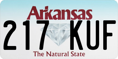 AR license plate 217KUF