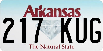 AR license plate 217KUG