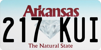 AR license plate 217KUI