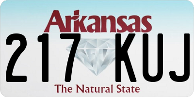 AR license plate 217KUJ