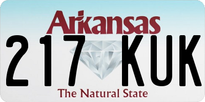 AR license plate 217KUK