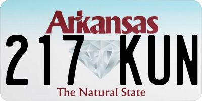 AR license plate 217KUN