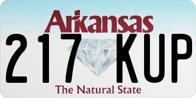AR license plate 217KUP