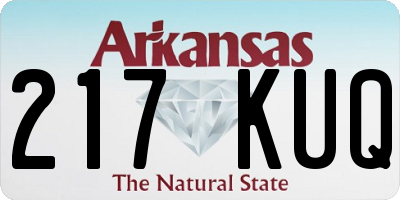 AR license plate 217KUQ